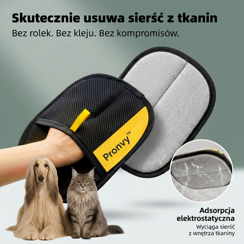 Pronvy™ Elektrostatyczna Rękawica do sierści zwierząt